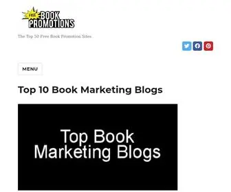 Freebookpromotions.com(The Top 50 Free Book Promotion Sites) Screenshot