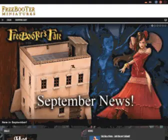 Freebooterminiatures.com(The world of Freebooter's Fate and Freebooter Miniatures) Screenshot