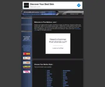 Freebuttons.com(Free Buttons for web or application design) Screenshot