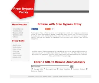 Freebypassproxy.com(Free Bypass Proxy) Screenshot