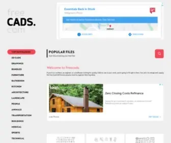 Freecads.com(FREE AUTOCAD BLOCKS) Screenshot