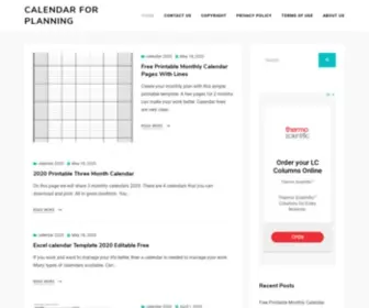Freecalendardate.com(Calendar for Planning) Screenshot