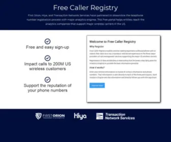 Freecallerregistry.com(Free Caller Registry) Screenshot