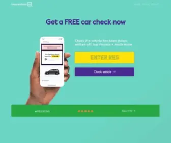 Freecarcheck.co.uk(Get a Car Check for Free) Screenshot