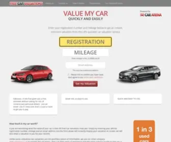 Freecarvaluations.co.uk(Value My Car at Free Car Valuation) Screenshot