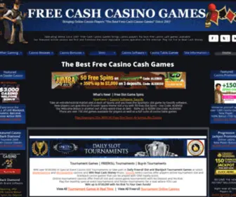 Freecashcasinogames.com Screenshot