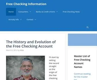 Freecheckinginformation.com(Free Checking Is Alive and Well) Screenshot