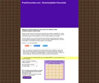 Freechocolate.com(Free Chocolate) Screenshot