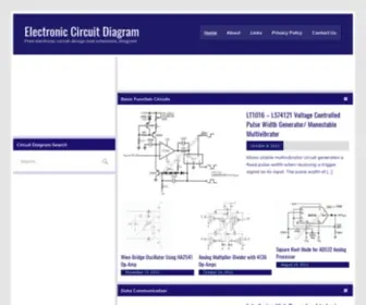 Freecircuitdiagram.com(Free electronic circuit design and schematic diagram) Screenshot
