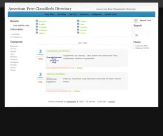 Freeclassifiedsdirectory.com(American Free Classifieds Directory) Screenshot