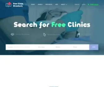 FreecliniCDirectory.org(Free Clinics and Community Health Centers) Screenshot