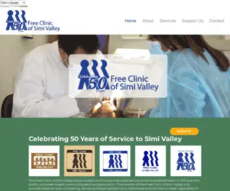 Freeclinicsv.com(Free Clinic of Simi Valley) Screenshot