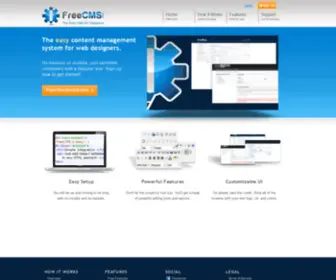 Freecms.com(The Easy CMS for Web Designers) Screenshot