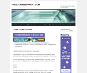 Freecopiersupport.com(Copier support northwest) Screenshot
