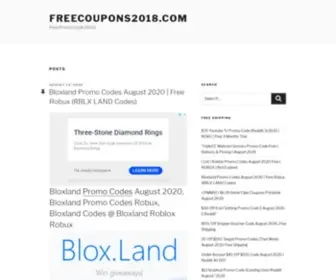 Freecoupons2018.com(Free CouponsFree Promo Code 2020) Screenshot