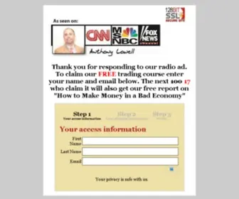 Freecourse101.com(Thank you for responding to our radio ad) Screenshot