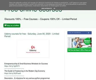 Freecourses.me(Free online courses) Screenshot