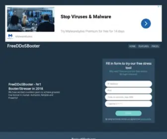 Freeddosbooter.com(Stresser) Screenshot