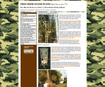 Freedeerstandplans.com(Free Deer Stand Building Plans) Screenshot