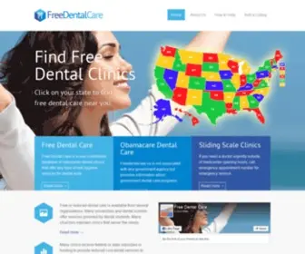Freedentalcare.us(Free Dental Care Clinics) Screenshot