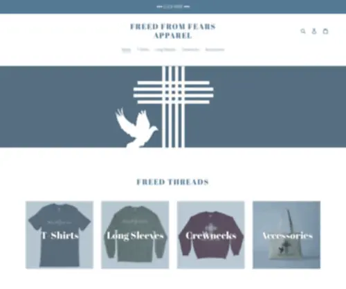 Freedfromfears.ca(Freed From Fears Apparel) Screenshot