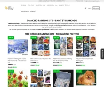 Freediamondpainting.com(Diamond Painting Kits) Screenshot