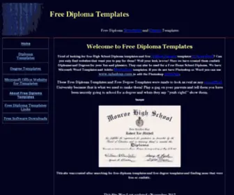 Freediplomatemplates.com(Free Diploma Templates) Screenshot