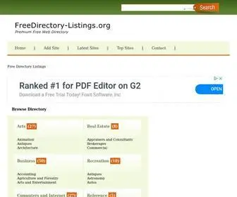Freedirectory-Listings.org(Free Directory Listings) Screenshot