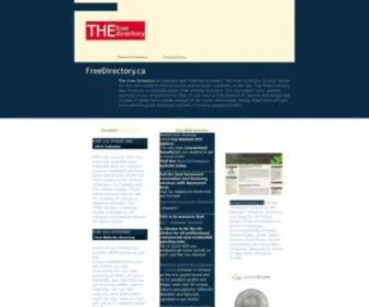 Freedirectory.ca(The Free Directory) Screenshot