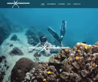 Freediveinternational.com(About Freedive International) Screenshot