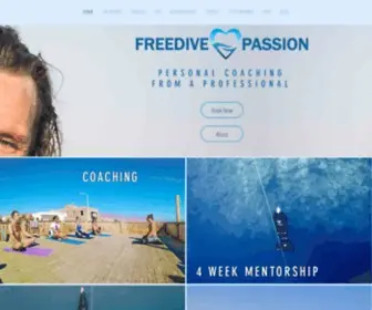 Freedivepassion.com(Personal Coaching from a Professional Freediver) Screenshot