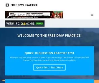 FreedmvPractice.com(DMV Written Practice Test) Screenshot