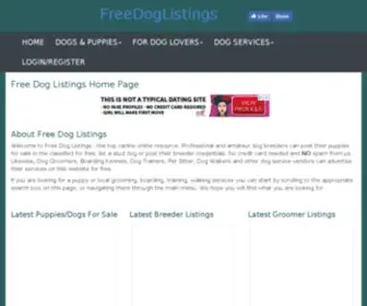 Freedoglistings.co.uk(Puppies for Sale) Screenshot