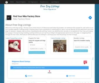 Freedoglistings.com(Puppies for Sale) Screenshot