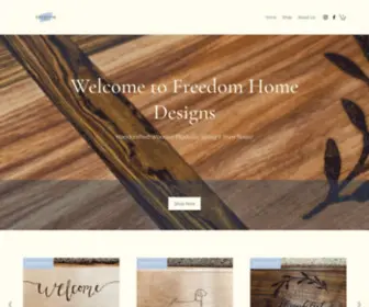 Freedom-Home-Designs.com(Wooden Home Decor) Screenshot