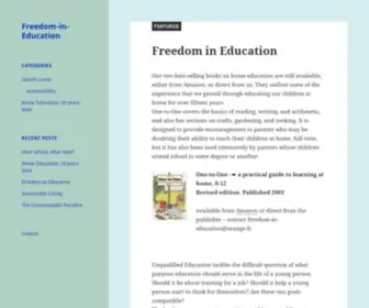 Freedom-IN-Education.co.uk(Freedom IN Education) Screenshot