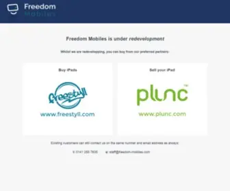 Freedom-Mobiles.com(Now in Redevelopment) Screenshot