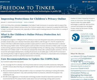 Freedom-TO-Tinker.com(Research and expert commentary on digital technologies in public life) Screenshot