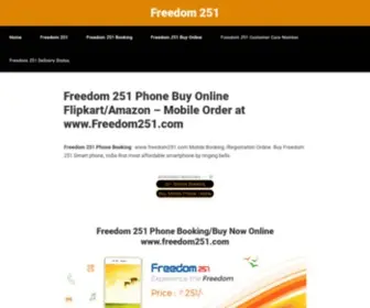 Freedom251Phone.com(Mobile Order at www.freedom251.com) Screenshot