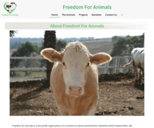 Freedom4Animals.org(עמותת חופש לבעלי החיים) Screenshot