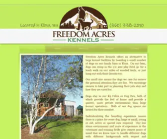 Freedomacresdogboarding.com(Freedom Acres Kennels) Screenshot