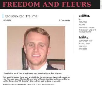 Freedomandfleurs.com(La blog) Screenshot