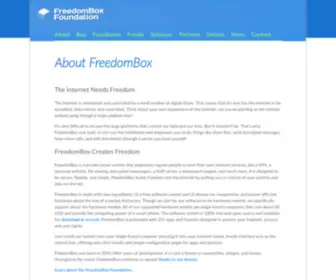 Freedomboxfoundation.org(FreedomBox Foundation) Screenshot