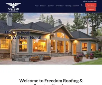 Freedomchampaign.com(Freedom Roofing & Construction) Screenshot