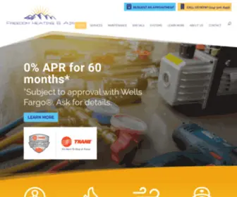 Freedomcooling.com(Freedom Heating & Air) Screenshot
