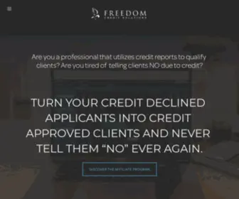 Freedomcreditsolutions.us(Freedom credit solutions) Screenshot