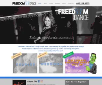 Freedomdancearlington.com(Ballroom & Latin Dancing) Screenshot