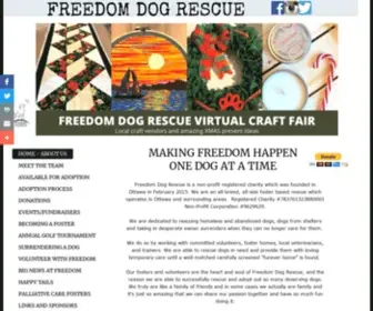 Freedomdogrescue.ca(Freedom Dog Rescue) Screenshot