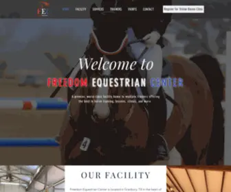 Freedomequestriancenter.com(Freedom Equestrian Center) Screenshot