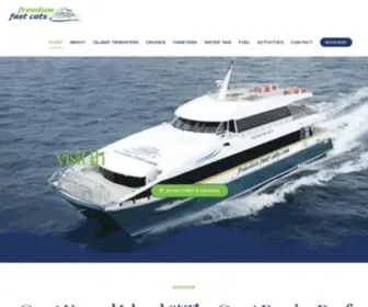 Freedomfastcats.com(Great Keppel Island Cruise & Ferry Service) Screenshot